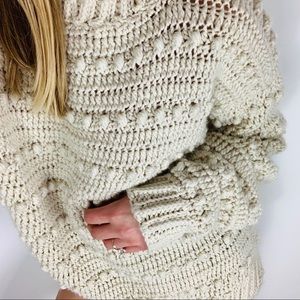 Vintage Cream Knit Sweater
